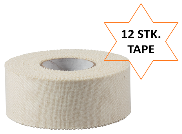 Sportstape - SportDoc coach tape - Hvid sports tape - 12 stk. (12,5 kr./stk.)
